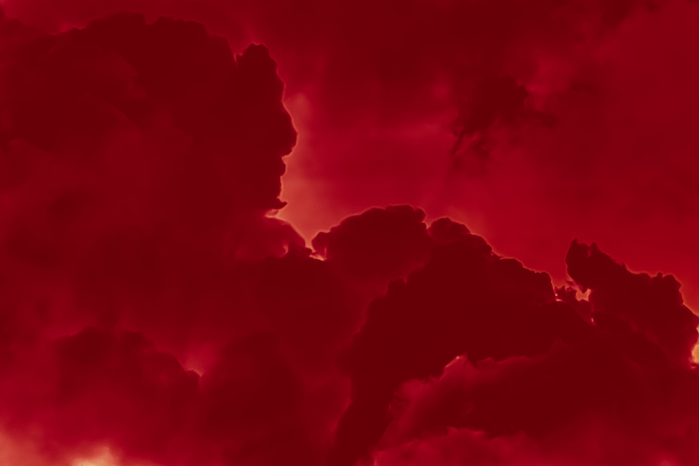 Hot Fire Flames or Red Clouds as Minimalistic Background Design